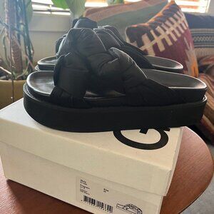 GANNI Satin Sides Black Knotted Black 36 Size 6